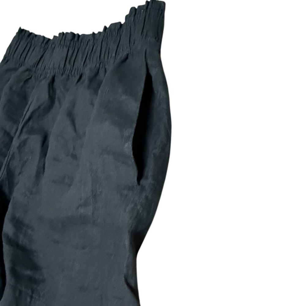Quince 100% European Linen High Waisted Black Shorts Size M. - Picture 5 of 8